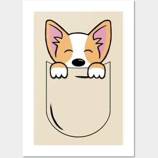 Corgi in a Pocket Posters and Art